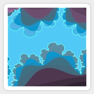 Abstract blues 2 Sticker